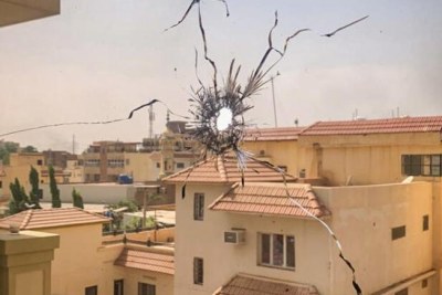 Damage to an MSF office (file photo).