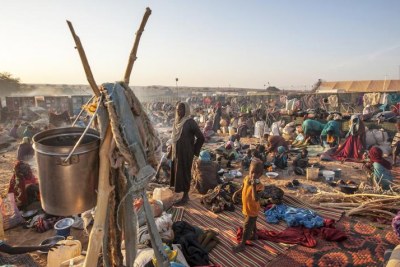 A camp for Darfur refugees in Um Baru, north Darfur.