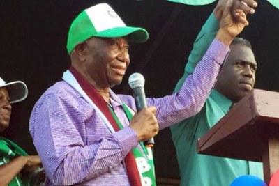 President Joseph Boakai on the campaign trail (file photo)