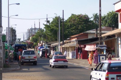 Une rue de Libreville.