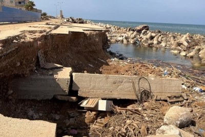 Derna, Libya, after the passage of storm Daniel, September 19, 2023.