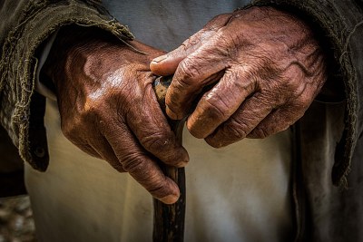 (File photo) old age, elderly, pensioner, wrinkle