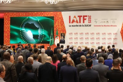 La Cérémonie de signature de la Convention d’Accueil du Salon Intra-Africain 2025 (IATF - Intra-African Trade Fair 2025) s’est tenue ce lundi 15 Avril à Alger