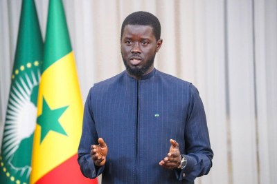 President Bassirou Diomaye Faye (file photo).