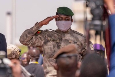 Military leader Assimi Goita (file photo).