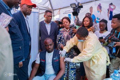 Vaccination against mpox.