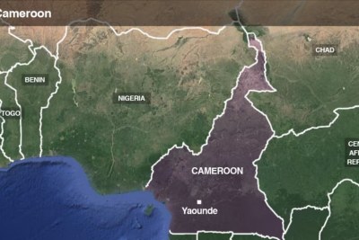 Cameroon map.