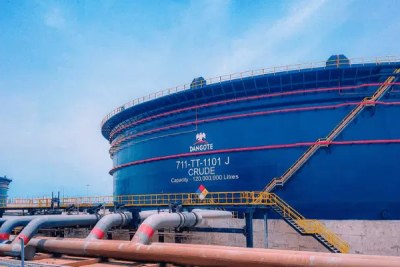 Dangote Refinery in Lekki, Nigeria (file photo).