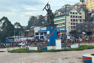 Vue de la Place de l’Indépendance à Bukavu (Sud-Kivu), lundi 5 février 2024.