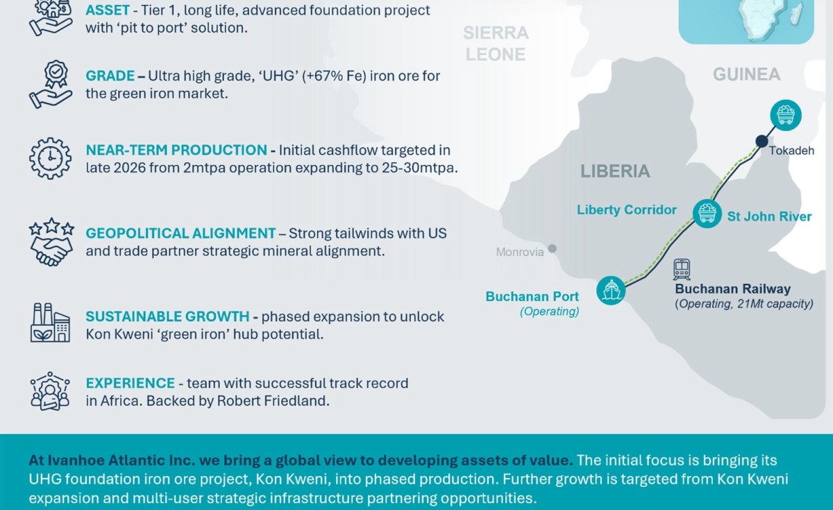 Liberia: Ivanhoe Atlantic Welcomes US Government Increase for Liberian Multi-Person Rail thumbnail