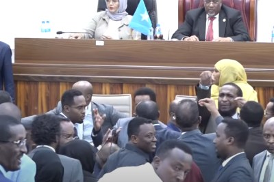 Scuffle In Somali Parliament
