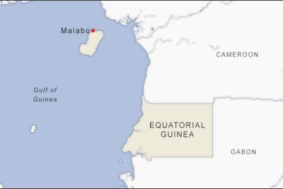 Equatorial Guinea on the map.