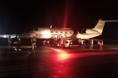The private jet which was flying President Boakai and entourage encountered difficulty landing