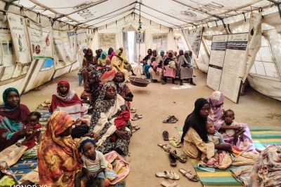 Islamic Relief nutrition center in South Camp, central Darfur.