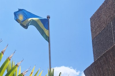 Rwandan flag.