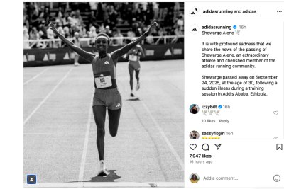 Adidas has expressed its condolences to the family of Shewarge Alene, who passed away at the age of 30.