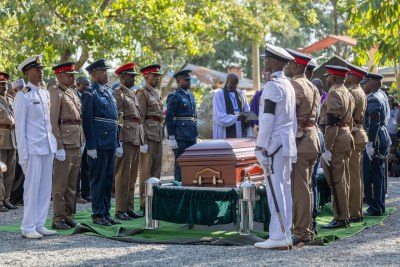 Kenya bid farewell to Raila Odinga with a 17-gun salute and military fly-past in Bondo.