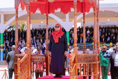Samia Suluhu Hassan, who was sworn in as Tanzania's president on November 3, blamed 'foreign instigators' for the deadly unrest surrounding the 2025 elections