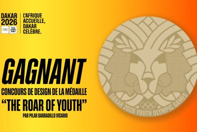 « The Roar of Youth » est le nom du motif retenu pour l’avers des médailles des Jeux Olympiques de la Jeunesse (JOJ) de Dakar 2026.