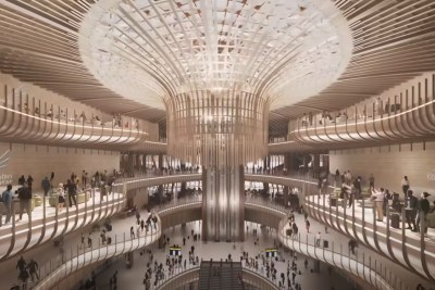 Une visualisation d'Ethiopian Airlines du nouvel aéroport international de Bishoftu, actuellement en construction.