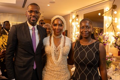 From Left: Olugbenga ‘GB’ Agboola, Founder and CEO, Flutterwave; Tiwa Savage, Founder, Tiwa Savage Music Foundation and Yewande Akomolafe-Kalu, Head of Marketing, Flutterwave, at the inaugural launch of the Tiwa Savage Music Foundation.