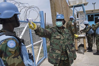 Ghanaian peacekeepers in southern Lebanon.