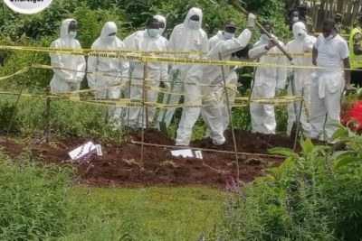Thirty-three bodies have been exhumed from a mass grave in Kericho.