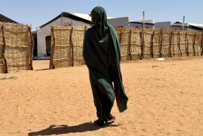 A woman who fled El Fasher to Tawila in North Darfur