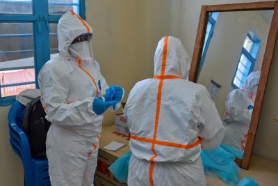 Health workers in the Democratic Republic of the Congo